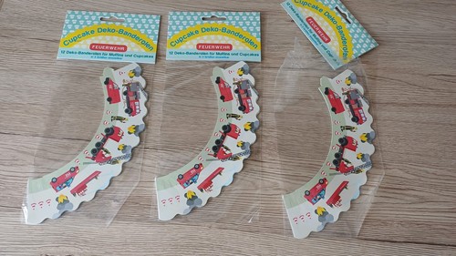 Feuerwehr cupcake deko - 24,
