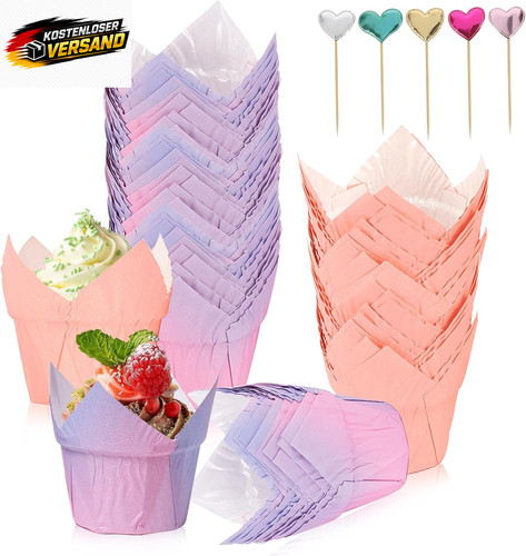 Papier muffinförmchen sets - muffinförmchen,