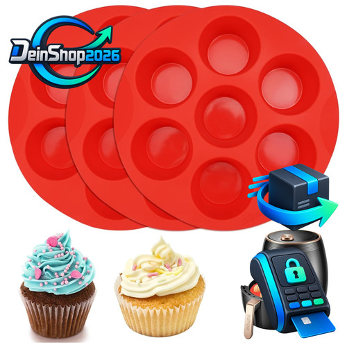 Muffinform silikon löcher - muffinform, 7
