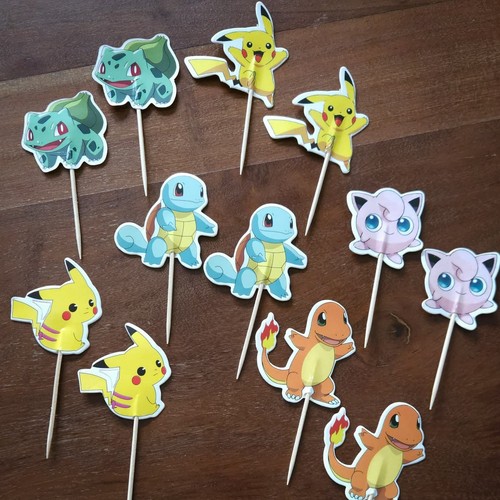 12x pokémon muffin - 12x, cupcake