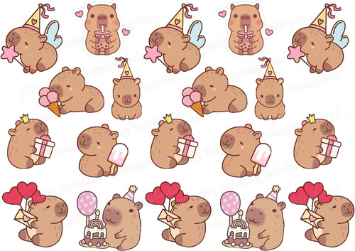 Capybara tortenbild party deko - party,