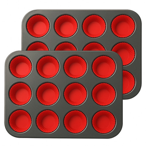 12er muffinform backform - 2x,