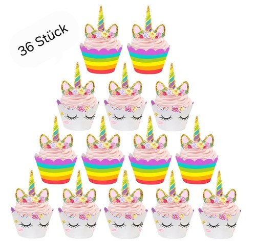 Muffinformen einhorn deko - 36,
