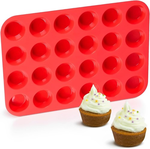Mini muffinform silikon - muffinform, rot